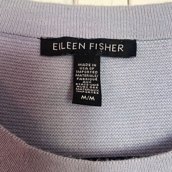 Eileen Fisher cotton silk blend crewneck tunic sweater M - Picture 5 of 10